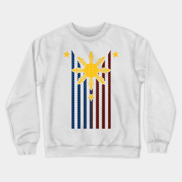 Philippines American Flag Crewneck Sweatshirt by Nostalgink